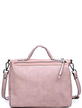 LUXURY HARRISON SUEDE SATCHEL BAG JY-16990ML