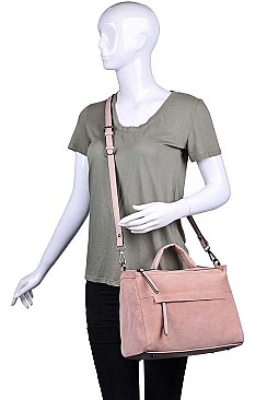 LUXURY HARRISON SUEDE SATCHEL BAG JY-16990ML