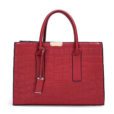 Croc Alligator Brief Satchel Bag