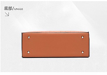 Croc Alligator Brief Satchel Bag
