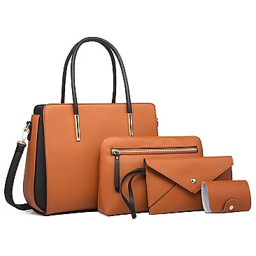 3 IN 1 TOTE CROSSBODY BAG & CLUTCH SET