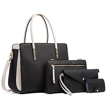 3 IN 1 TOTE CROSSBODY BAG & CLUTCH SET