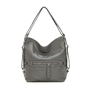 2 IN 1 Stylish Smooth Convertible Shoulder Backpack