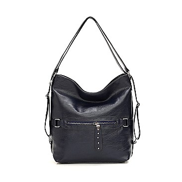 2 IN 1 Stylish Smooth Convertible Shoulder Backpack