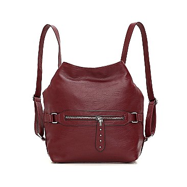 2 IN 1 Stylish Smooth Convertible Shoulder Backpack