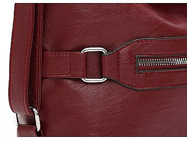 2 IN 1 Stylish Smooth Convertible Shoulder Backpack