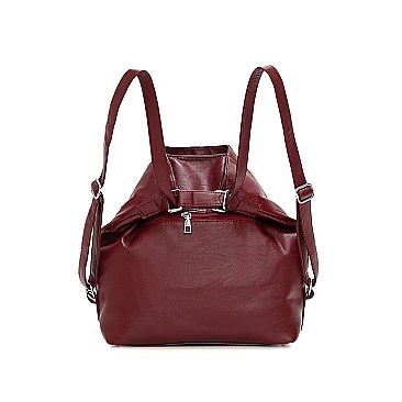 2 IN 1 Stylish Smooth Convertible Shoulder Backpack