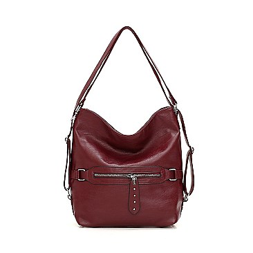 2 IN 1 Stylish Smooth Convertible Shoulder Backpack