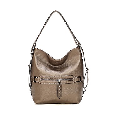 2 IN 1 Stylish Smooth Convertible Shoulder Backpack