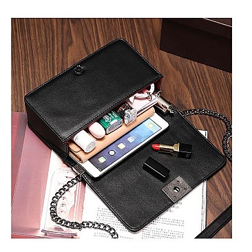 FASHION SNAKE PRINT TOP HANDLE SATCHEL SET