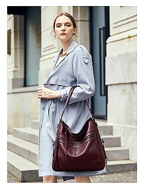 Front Zippered Pocket Shoulder / Hobo Bag