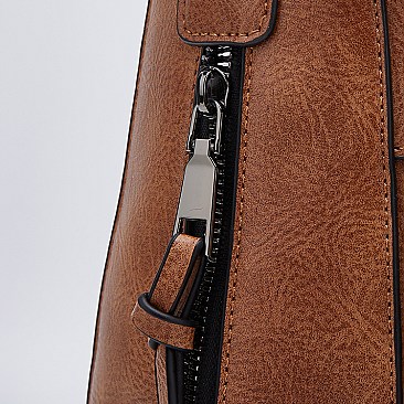 Front Zippered Pocket Shoulder / Hobo Bag