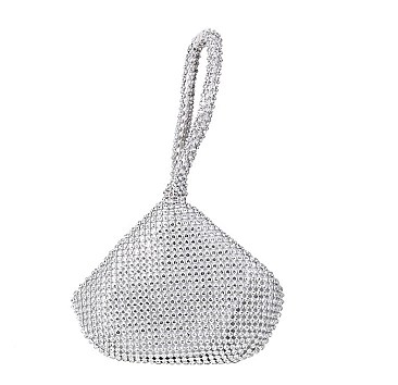 RHINESTONE PROM CLUTCH BAG