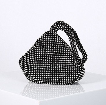 RHINESTONE PROM CLUTCH BAG
