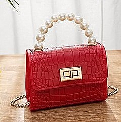 CROC PATTERN MINI CROSS BODY SHOULDER BAG