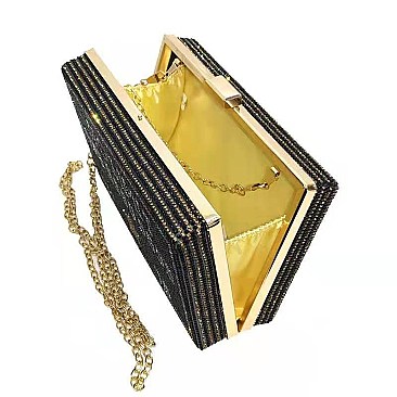 UNIQUE NO LIMIT RHINESTONE CROSS BODY BAG