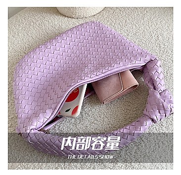 FASHION WOVEN SATCHEL