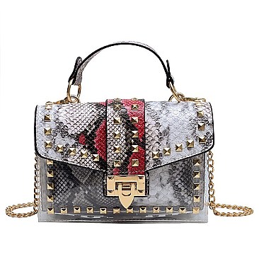 2 IN 1 Trendy Multi Graffiti Box Satchel