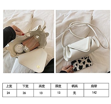 Soft Touch Cross Body Shoulder Bag