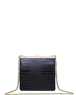 LUXURY ANASTASIA CROC FAUX LEATHER CROSSBODY BAG JY-17368CML