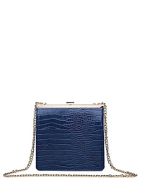 LUXURY ANASTASIA CROC FAUX LEATHER CROSSBODY BAG JY-17368CML