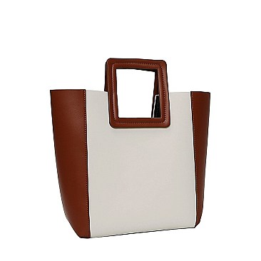 2 In 1 Square Bucket Tote Bag