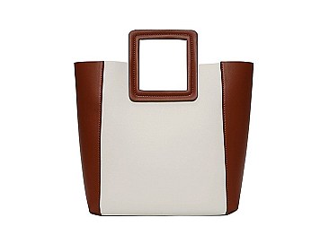 2 In 1 Square Bucket Tote Bag