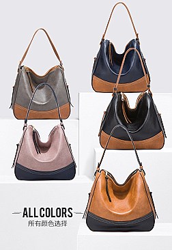 4 IN 1 STYLISH SMOOTH HOBO CROSSBODY CLUTCH WALLET SET