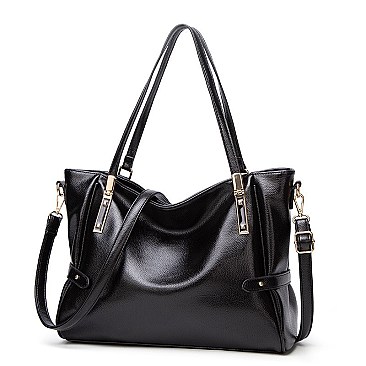 CLASSIC SMOOTH LEATHER TOTE BAG