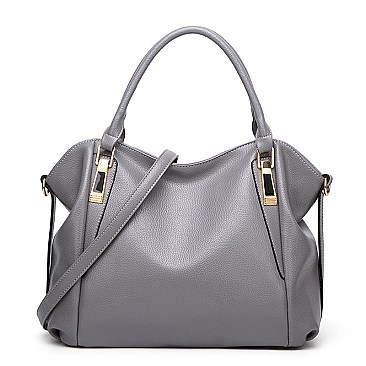 STYLISH SMOOTH LEATHER LONG STRAP CHIC SATCHEL