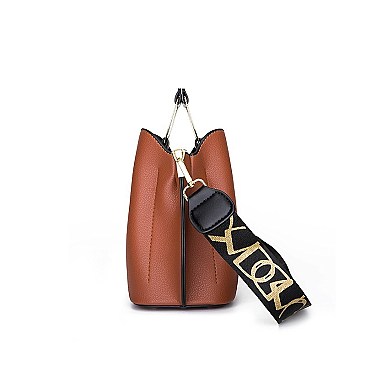 METAL HANDLE FANCYSATCHEL SHOULDER BOSTON BAG