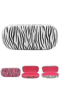 Pack of 12 pieces Zebra Printed Glasses Case LA113-17052