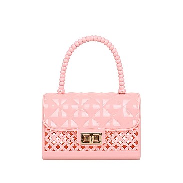 BEADED HANDLE MINI JELLY SATCHEL