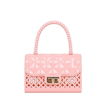 BEADED HANDLE MINI JELLY SATCHEL