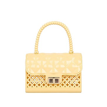 BEADED HANDLE MINI JELLY SATCHEL
