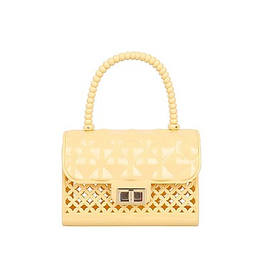 BEADED HANDLE MINI JELLY SATCHEL