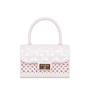 BEADED HANDLE MINI JELLY SATCHEL