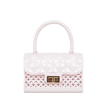 BEADED HANDLE MINI JELLY SATCHEL