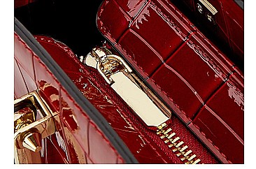 PATENT CROCODILE HIGH QUALITY SATCHEL