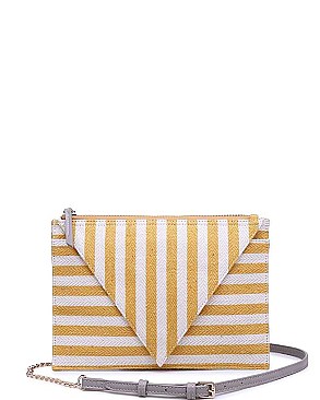 LUXURY BARCELONA TRIANGULAR FLAP CLUTCH BAG WITH LONG STRAP JY-17545ML