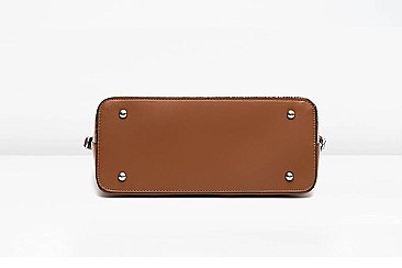 3 IN 1 CROCODILE PATTERN SATCHEL SET
