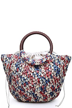 ELEGANT LIBERTY NATURAL WOVEN TOTE BAG JY17708