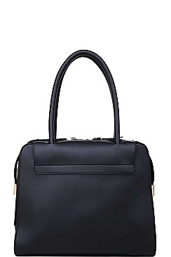 LUXURY JULIETTE FAUX LEATHER SATCHEL BAG JY-17727ML