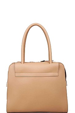 LUXURY JULIETTE FAUX LEATHER SATCHEL BAG JY-17727ML