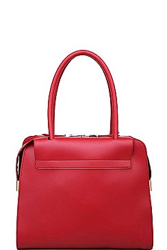 LUXURY JULIETTE FAUX LEATHER SATCHEL BAG JY-17727ML