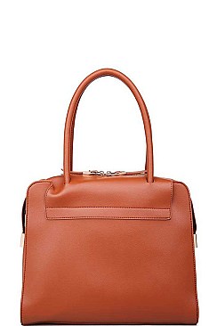 LUXURY JULIETTE FAUX LEATHER SATCHEL BAG JY-17727ML