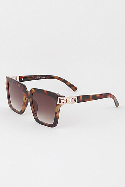 Pack of 12 Greek Key Square Sunglasses
