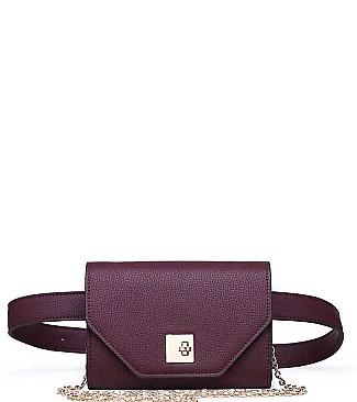 LUXURY VERA FAUX LEATHER BELT BAG JY-17969ML
