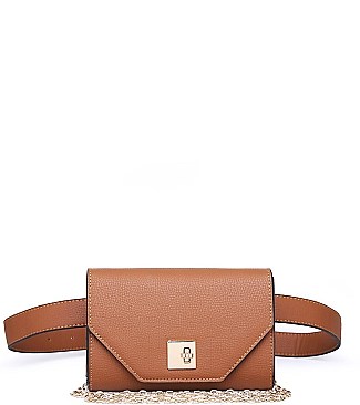 LUXURY VERA FAUX LEATHER BELT BAG JY-17969ML