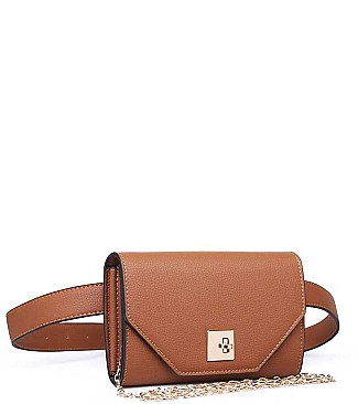 LUXURY VERA FAUX LEATHER BELT BAG JY-17969ML
